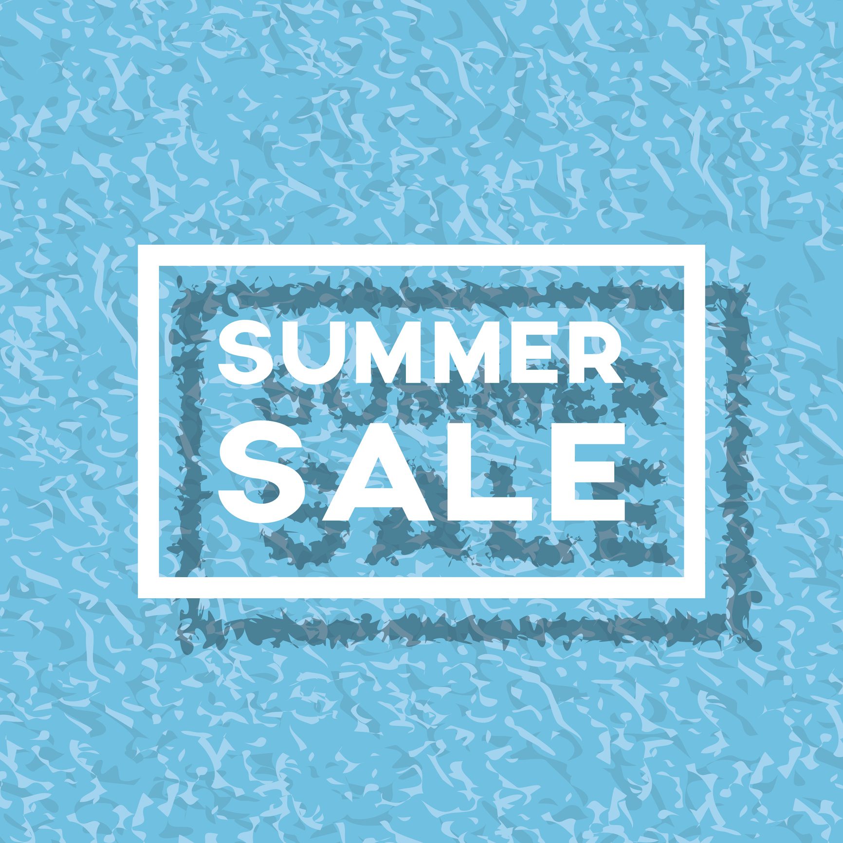 End of summer sale with text and swimming pool vector