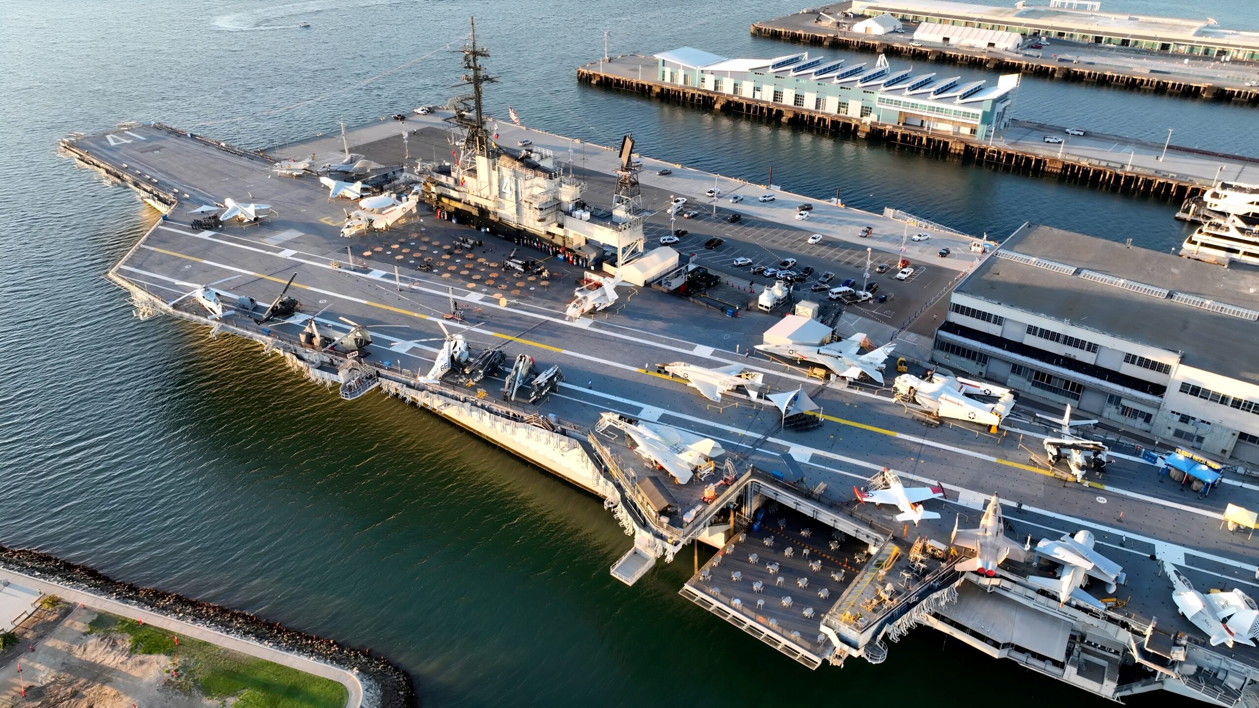USS Midway at San Diego in California United States.